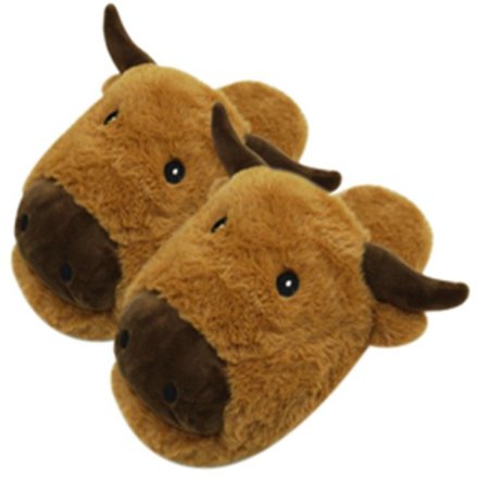 Animal Slippers Mens Cow Slippers Shoes Mens Highland Cow Slippers