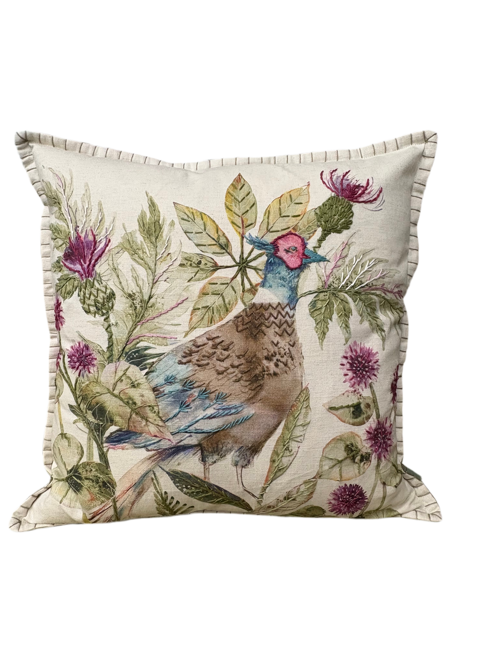 Aquarelle Finlay Pheasant Cushion