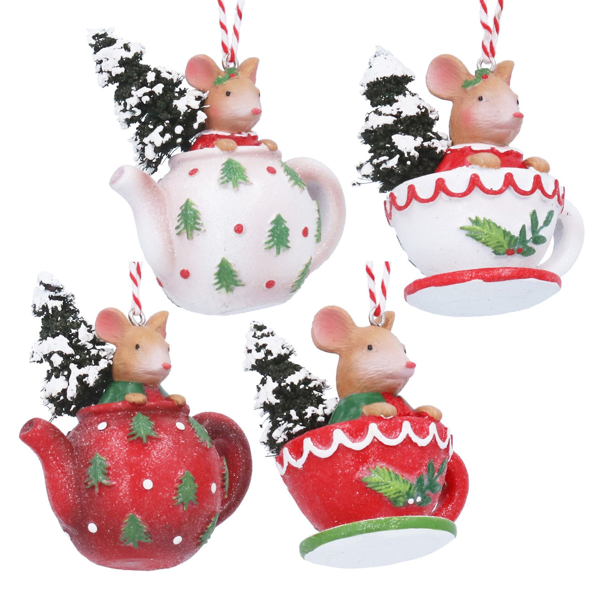 Mouse in Teacup/Teapot Hanging Decoration