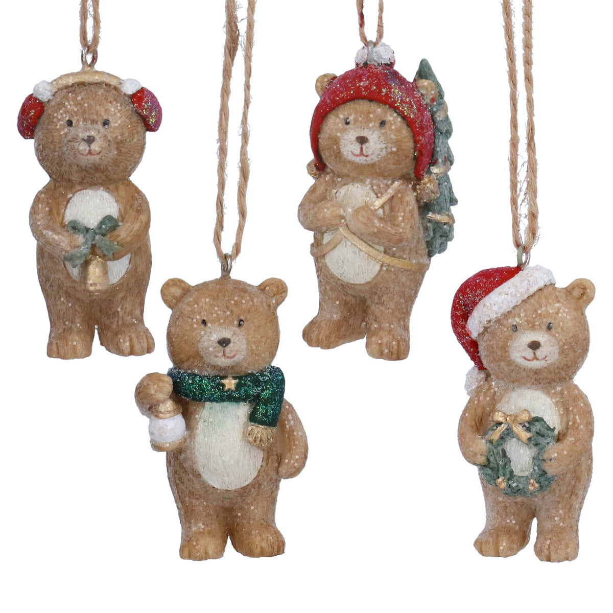 Resin Teddy Tree Decoration