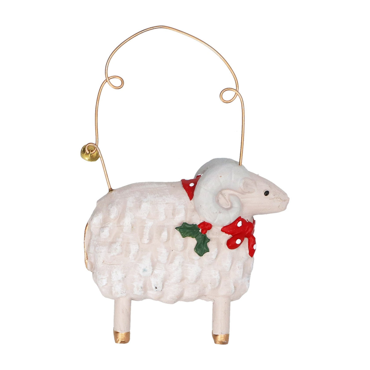 Resin Ram with Scarf Decoration