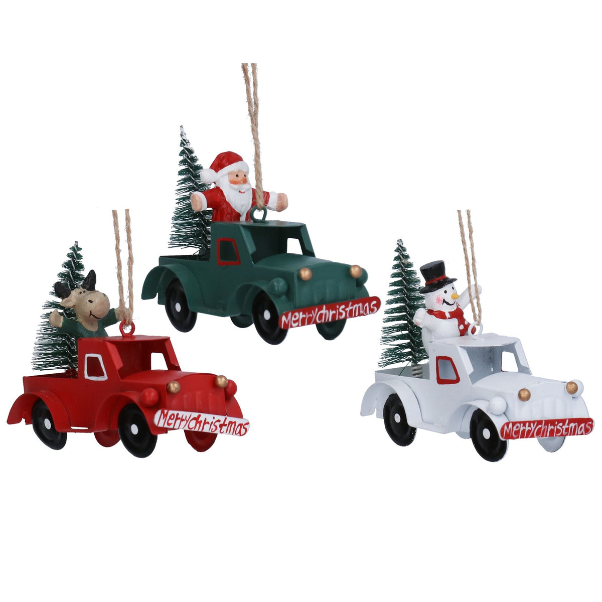 Metal Truck with Character Decoration