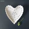 Scalloped Heart Trinket Dish - Love you just the way you are