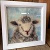 Needle Felt Sheep Framed Picture
