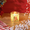 LED Gel Candle with Santa