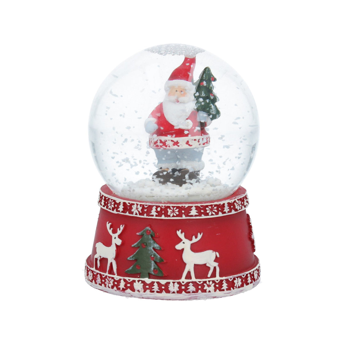Red Santa Snow Dome