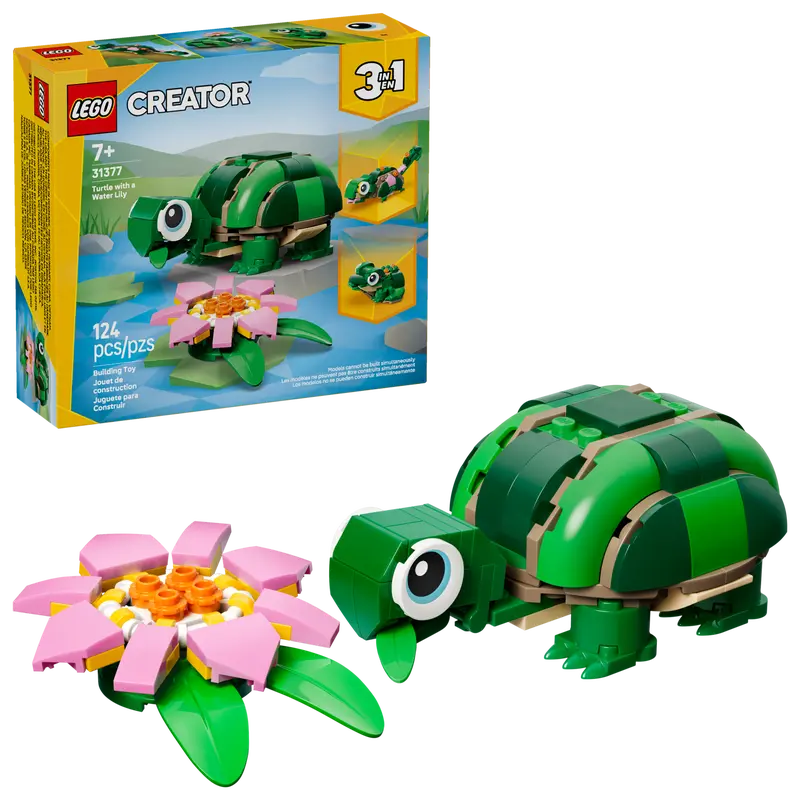 LEGO Creator 3-in-1 Turtle with a Water Lily Flower