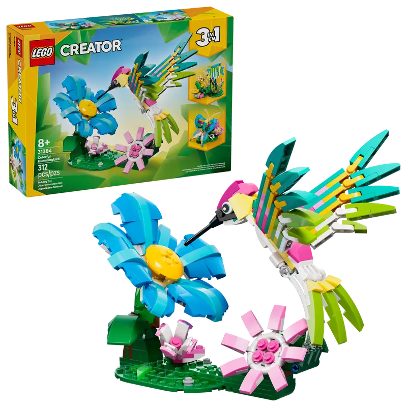 LEGO Creator 3-in-1 Wild Animals: Colorful Hummingbird