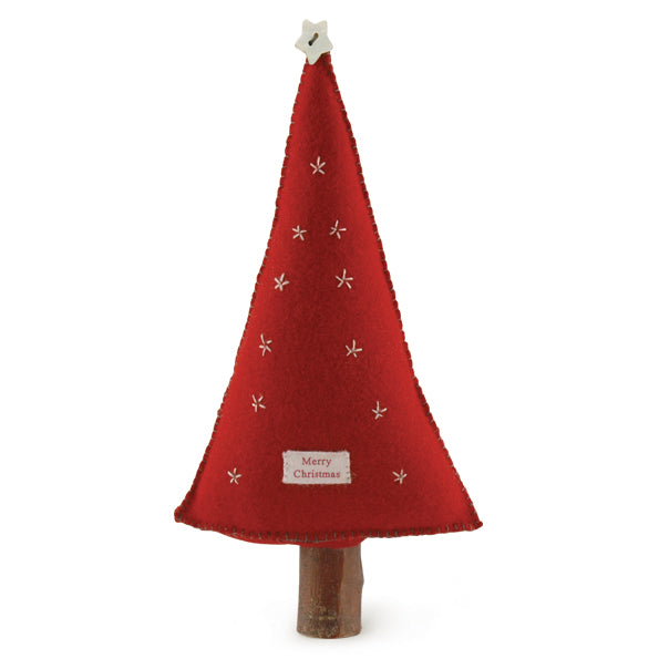 Red Felt Christmas Tree