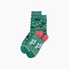 Sausage Dog Floral Bamboo Socks in Green
