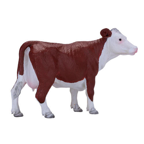 Mojo Hereford Cow Figurine