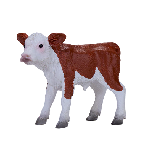 Mojo Hereford Calf Figurine