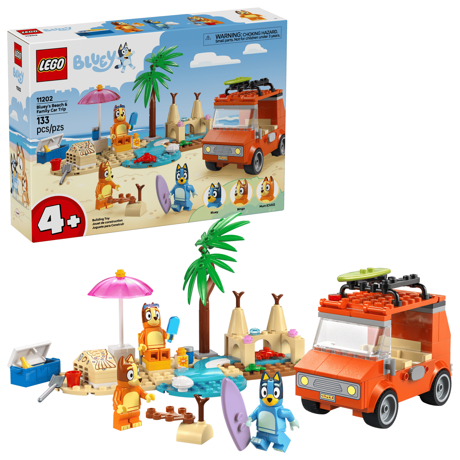 LEGO Bluey’s Beach & Family Car Trip