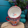 Painted Footed Mug