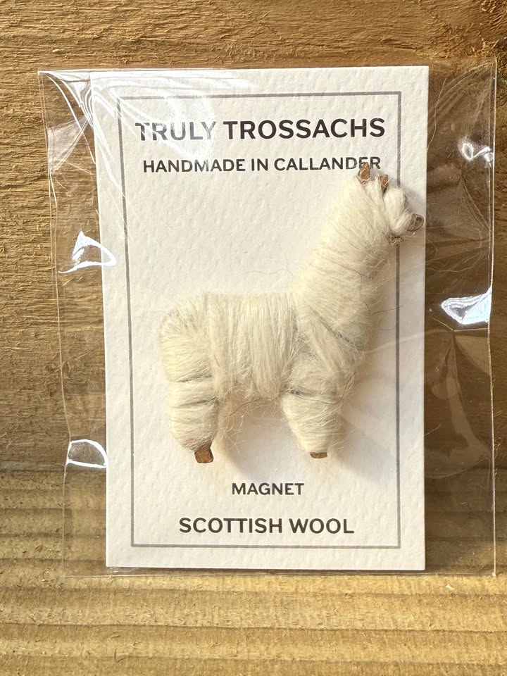 Truly Trossachs Woolly Alpaca Magnet