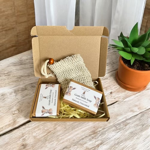 Scottish Goats Milk Soap Gift Box - Unscented
