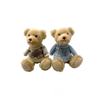 Mini Christmas Bear in Knitted Jumper