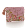 Ditsy Floral Special Friend Embroidery Pouch