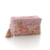 Ditsy Floral Special Friend Embroidery Makeup Bag