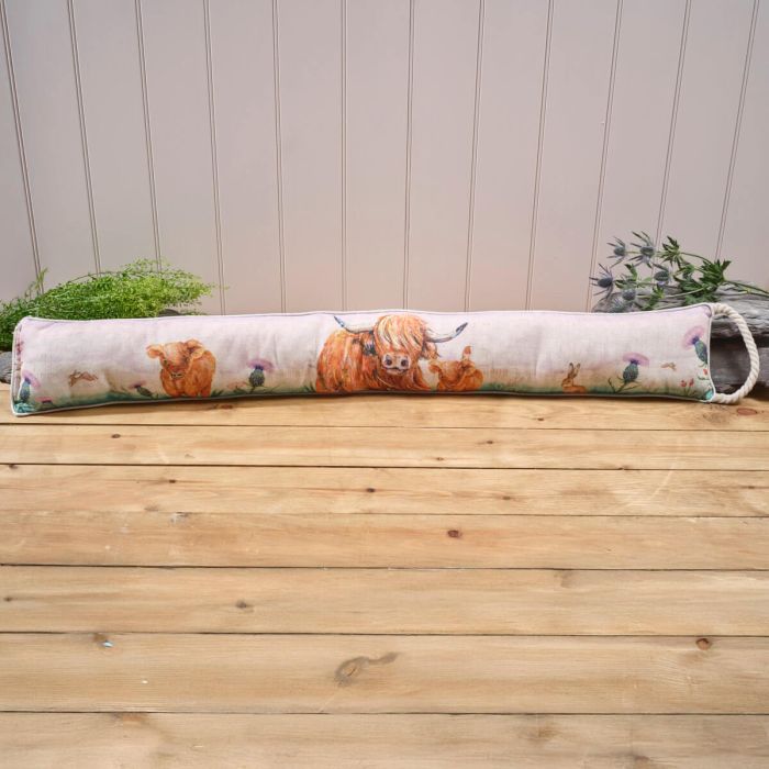 Highland Cow with Thistle Draught Excluder