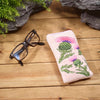 Thistle Velvet Embroidery glasses case