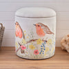 Robin Floral Fabric Storage Stool
