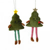 Jingle and Joy Christmas Tree Hanger with Striped Legs
