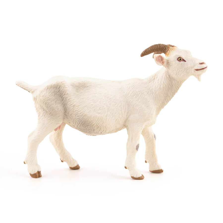 PAPO White Goat Figurine