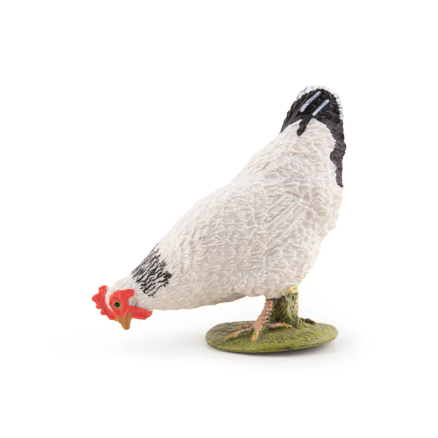 PAPO Pecking White Hen Figurine