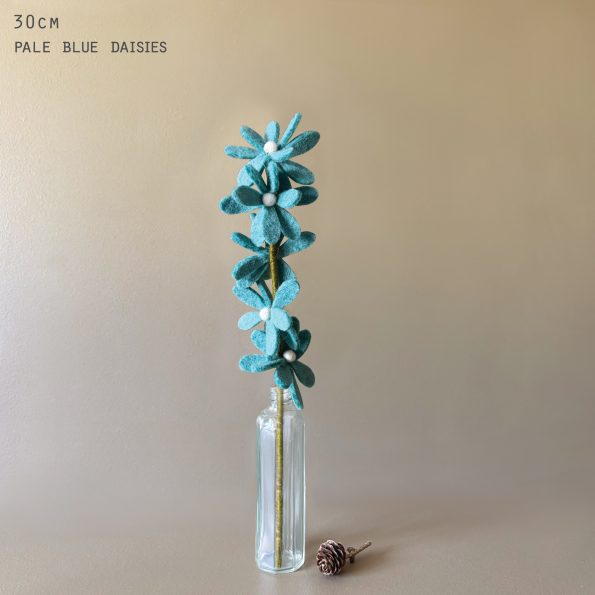Blue Daises Felt Branch