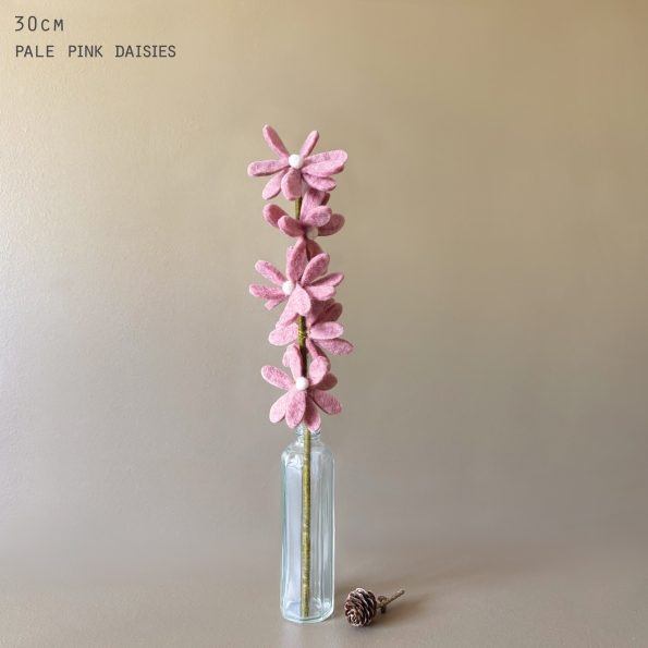 Pink Daises Felt Branch