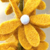 Wool Felt Yellow Daisy Branch