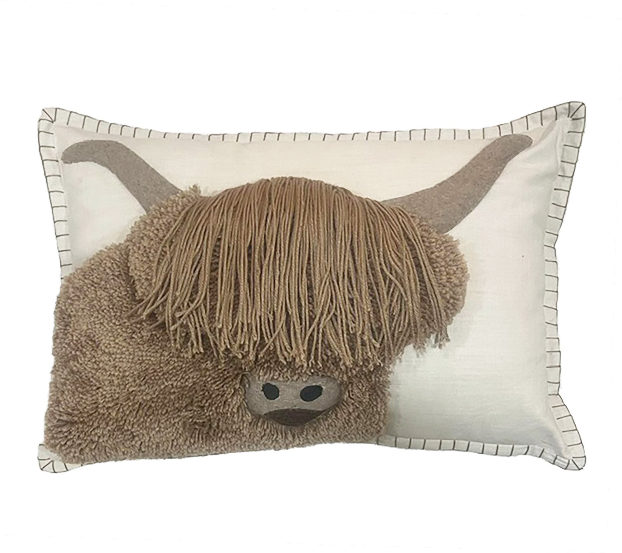 Aquarelle Archie Tufted Cow Cushion