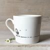 'Happiness is just a biscuit away' Wobbly Mug