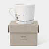 'Happiness is just a biscuit away' Wobbly Mug