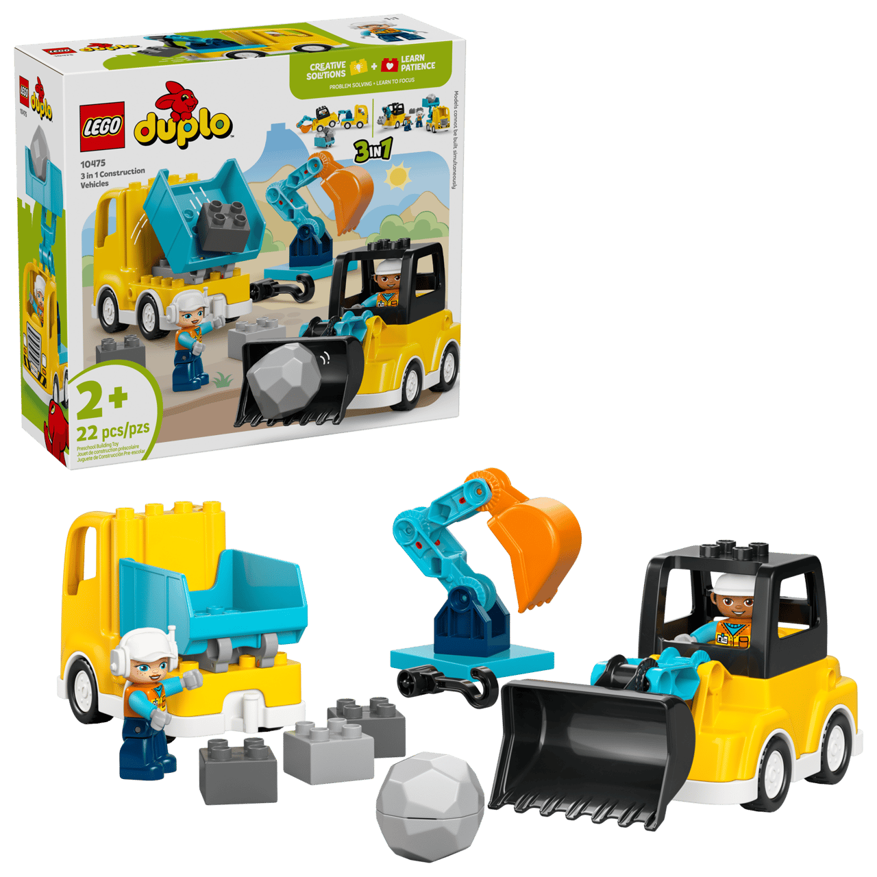 DUPLO 3-in-1 Construction Vehicles