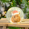 Frosted Highland Cow Crackle Ball LED