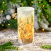 Frosted Highland Cow Cylinder LED