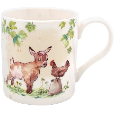 Goat & Hens Fine China Mug