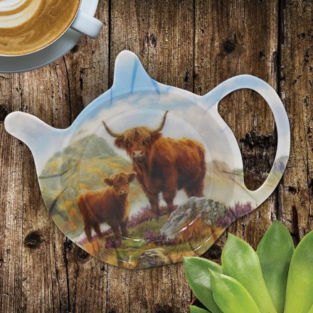 Highland Cow Teabag Tidy
