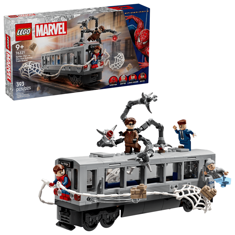 LEGO Marvel Spider-Man vs. Doc Ock Subway Train Scene