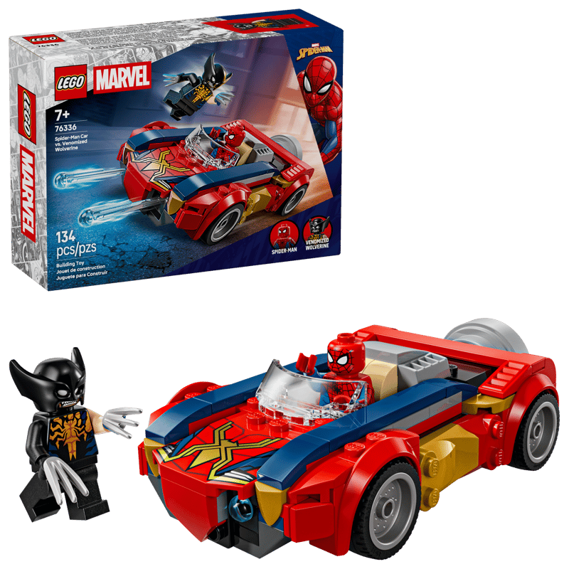 LEGO Marvel Spider-Man Car vs. Venomized Wolverine