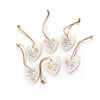 Ditsy Floral Marble Hanging Heart