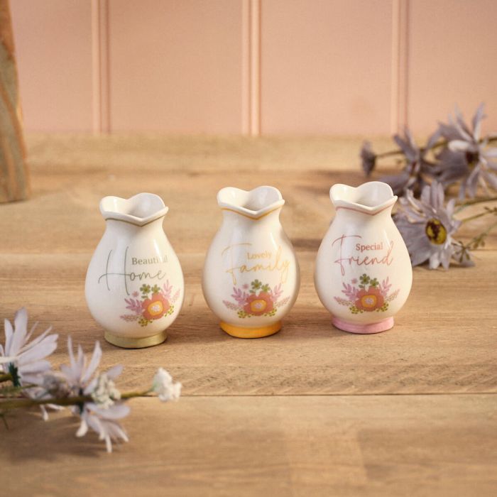 Ditsy Floral Mini Ceramic Vases