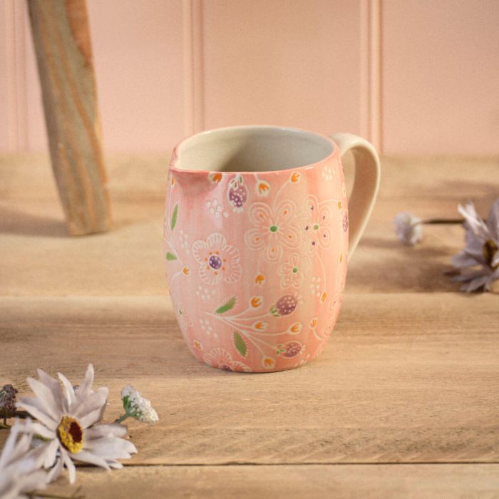 Ditsy Floral Hand Painted Small Jug