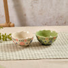Zigzag Edged Stoneware Embossed Dish