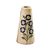 Flourish & Foliage Stoneware Decorated Embossed Bud Vase
