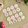 Floral Serenade Round Marble Pebble Double Sided