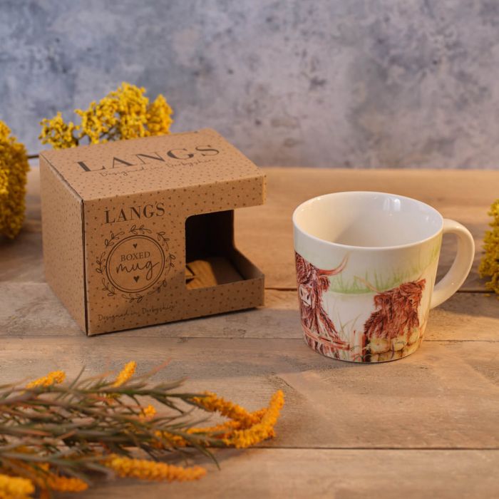 Highland Cow Stoneware Mug