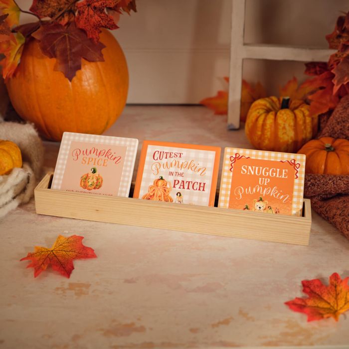 Pumpkin Patch Ceramic Coaster